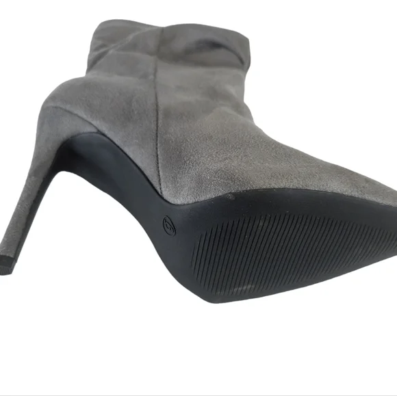 Xoxo Genevie Slouch Booties Grey -6 - Picture 3 of 3